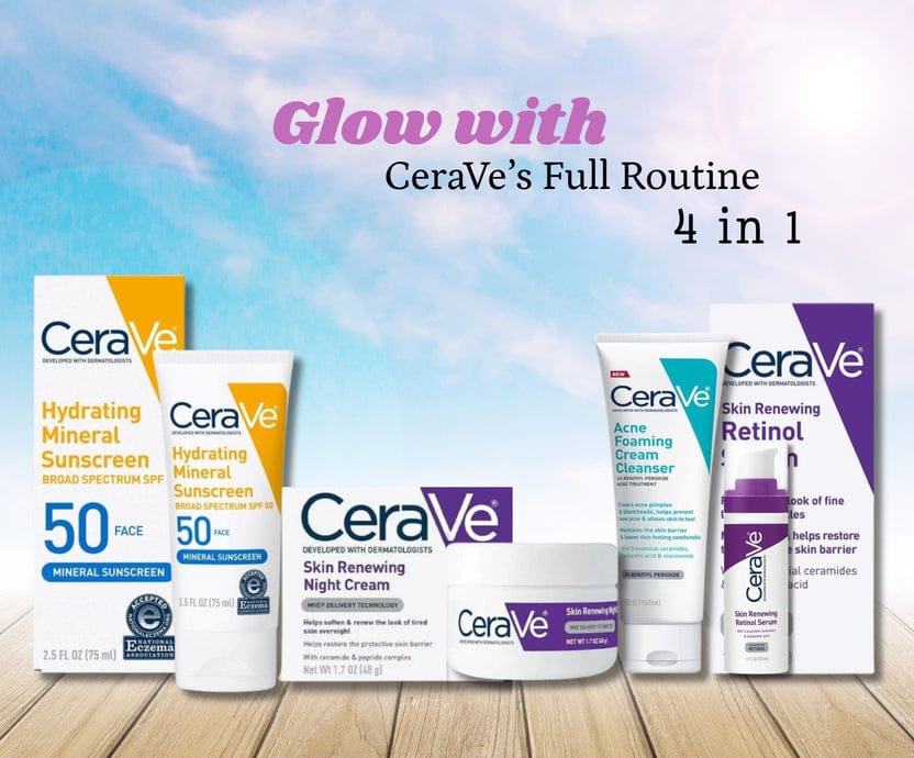 Cera Ve Kit 4 in 1 (DEVELOPED WITH DERMATOLOSISTS)